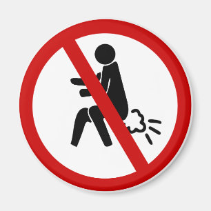 Imã NENHUM ⚠ tailandês engraçado do sinal do toale