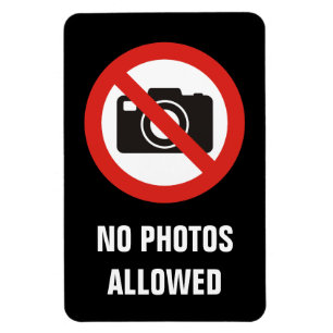 Ímã Nenhumas fotos permitidas