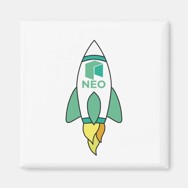 Imã Neo Para O Foguete Da Lua (Frente)