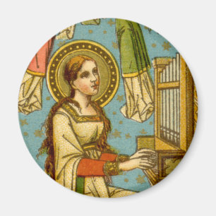 Imã NeoGótica Santa Cecília de Roma (detalhe; BNG 02)