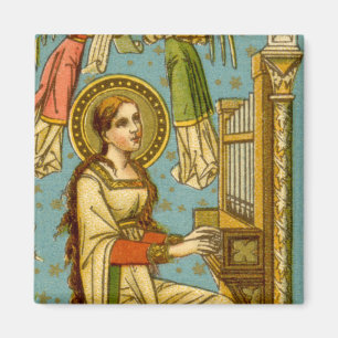 Imã NeoGótica Santa Cecília de Roma (detalhe; BNG 02)
