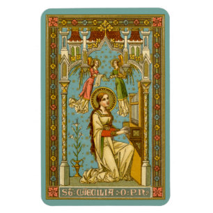 Ímã NeoGótico St. Cecília de Roma (BNG 02)