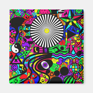 Imã Neon Abstrato Magnet