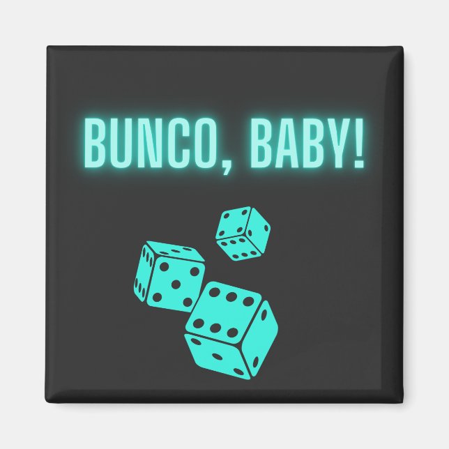 Imã Neon Aqua Bunco Baby (Frente)