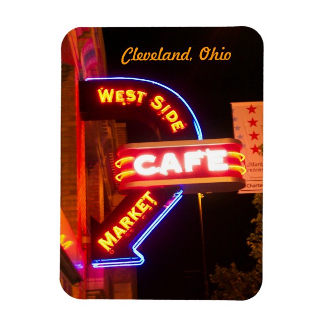 Ímã Neon Café - Sinal mercado Flexi Magnet (Vertical)