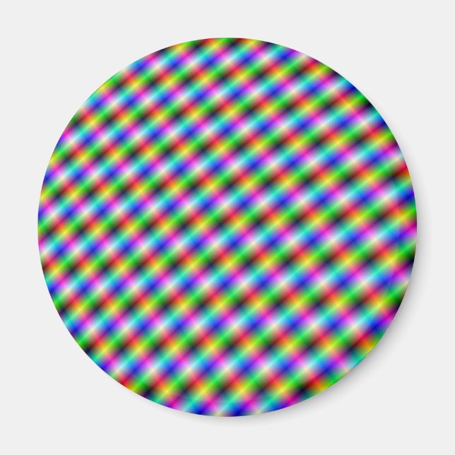 Imã Neon Crosshatch Magnet (Frente)