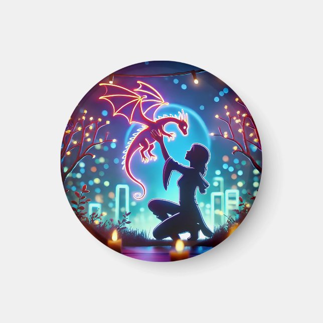 Imã  neon dragon trainer (Frente)