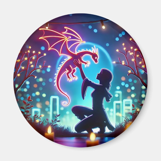 Imã  neon dragon trainer (Frente)