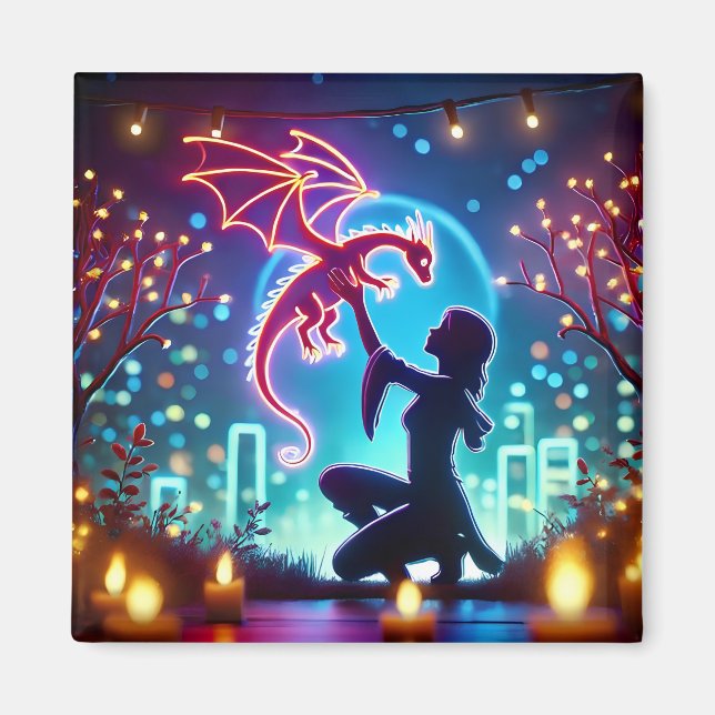 Imã  neon dragon trainer (Frente)