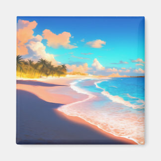 Imã Neon Evening na Praia