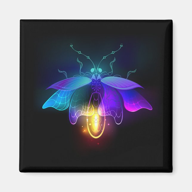 Imã Neon Firefly a preto (Frente)