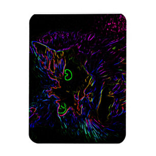 Ímã Neon Glow Cat