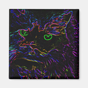 Imã Neon Glow Cat