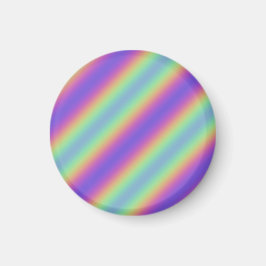 Imã Neon Glow Rainbow Stripe Magnet