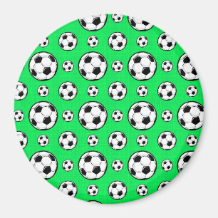 Imã Neon Green Soccer Ball Standard