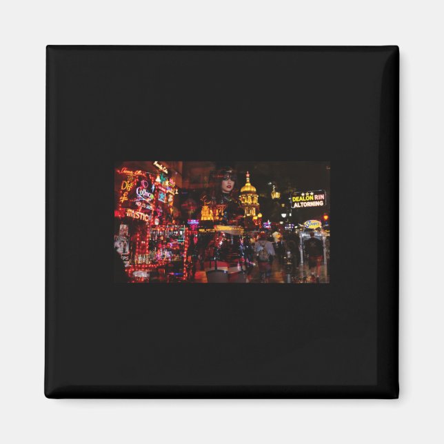 Imã Neon Illusion between Reality And Fantasy Sticker (Frente)