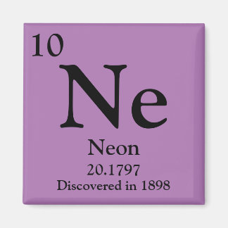 Imã Neon Mesa periódica