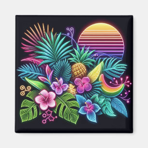 Imã Neon tropical/Havaiano Colorido