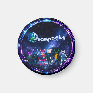 Imã Neonpacks (design circular)