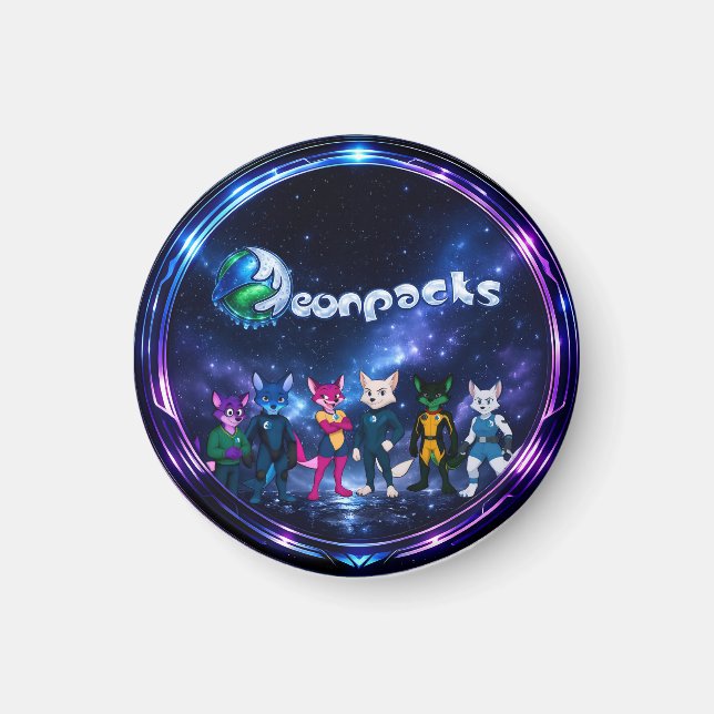 Imã Neonpacks (design circular) (Frente)