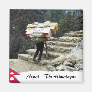 Imã Nepal, carregadores, Trilha do Everest, O Himalaia