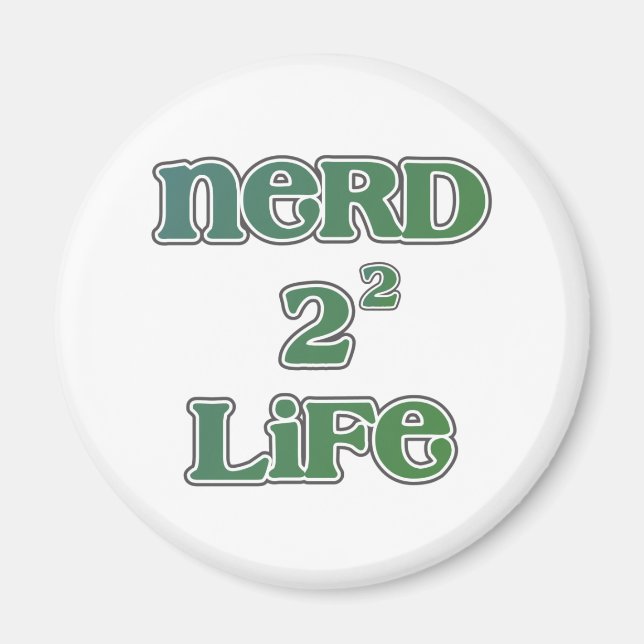 Imã Nerd 4 Vida ao quadrado (Frente)