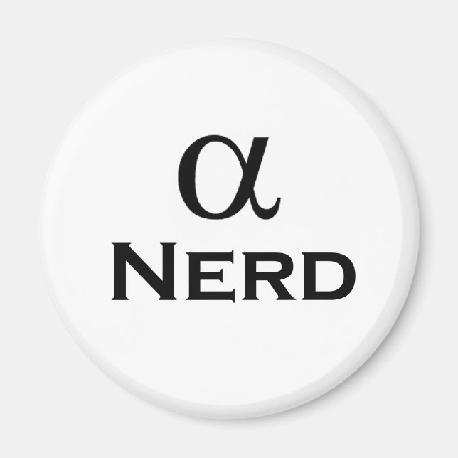 Imã nerd alfa (Frente)