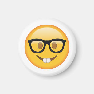 Imã Nerd com vidros - Emoji