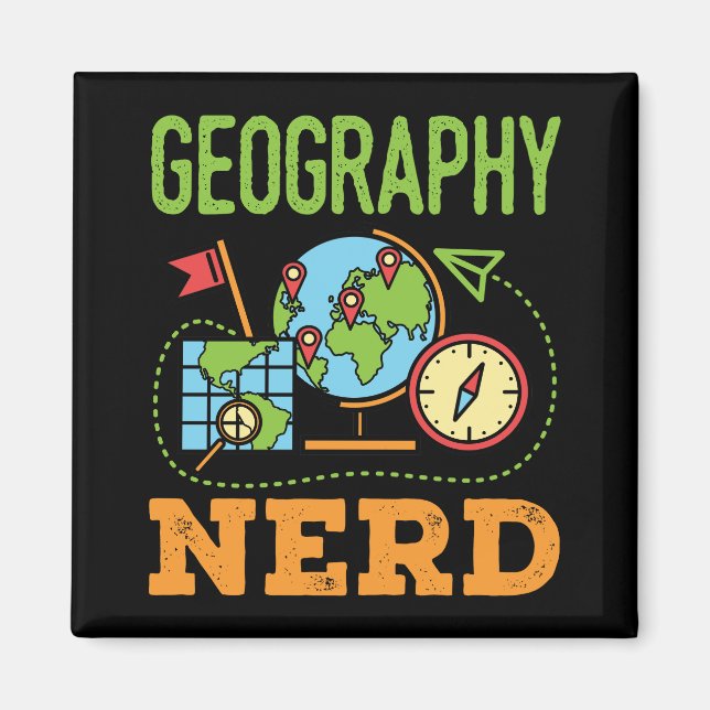 Imã Nerd geográfico (Frente)