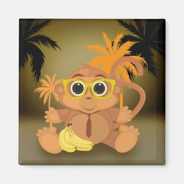 Imã Nerd macaco (Frente)