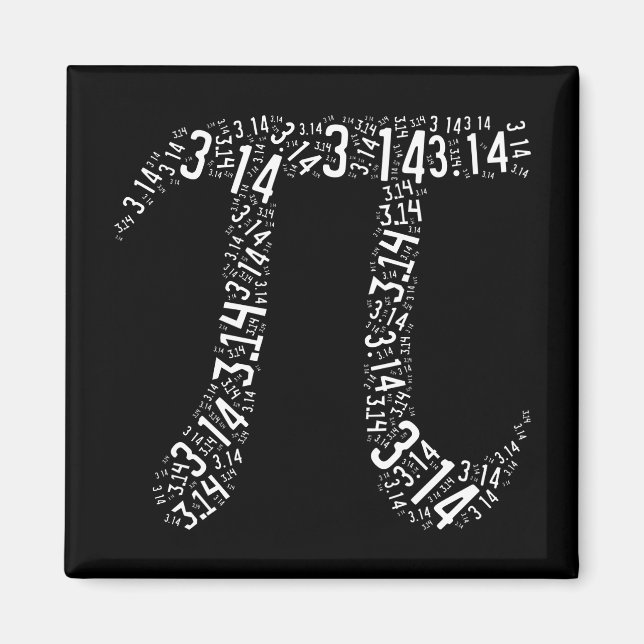 Imã Nerd Pi Math (Frente)