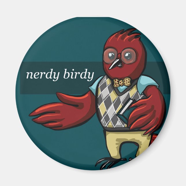 Imã Nerdy Birdy (Frente)