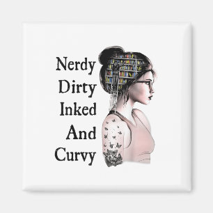Imã Nerdy Dirty Inked &amp; Curvy Lading Lovers Tatto