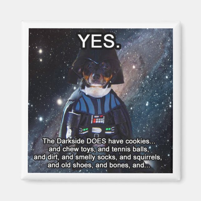 Imã Nerdy Dog faz o Darkside Magnet (Frente)