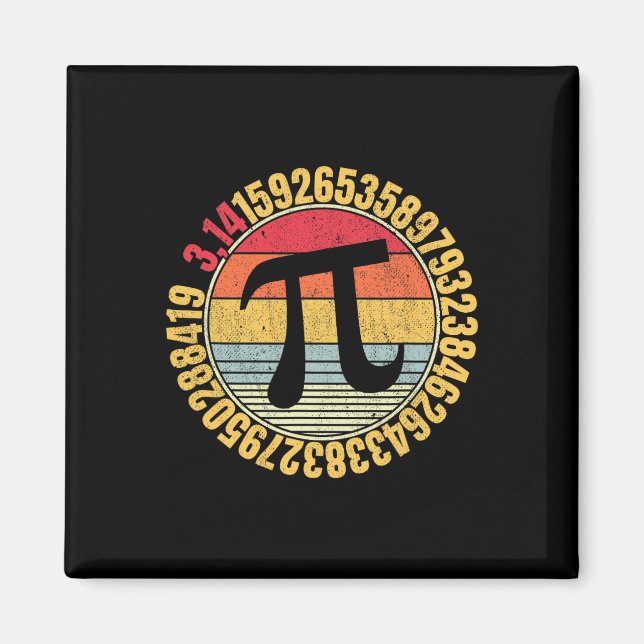 Imã Nerdy Math Pi - Símbolo Mathlete (Frente)