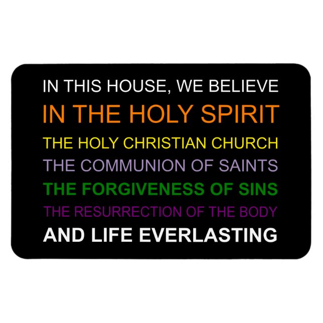 Ímã Nesta casa, acreditamos (Horizontal)