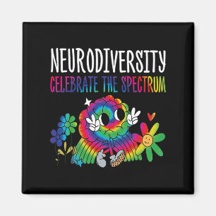 Imã Neurodiversidade Cérebro Autismo Sensibilização e