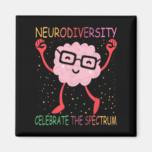 Imã Neurodiversidade Cérebro Autismo Sensibilização e