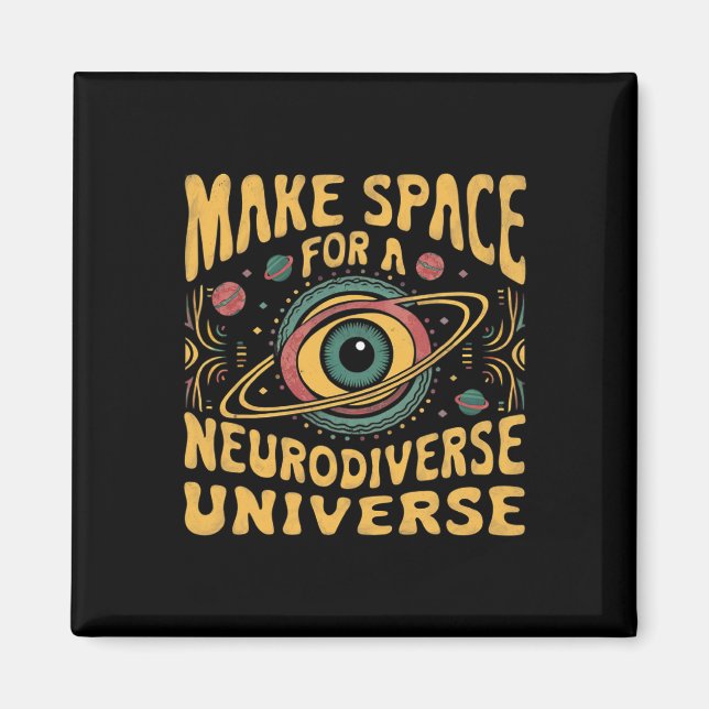 Imã Neurodiversificada Neurodiversidade Unificada Adhd (Frente)