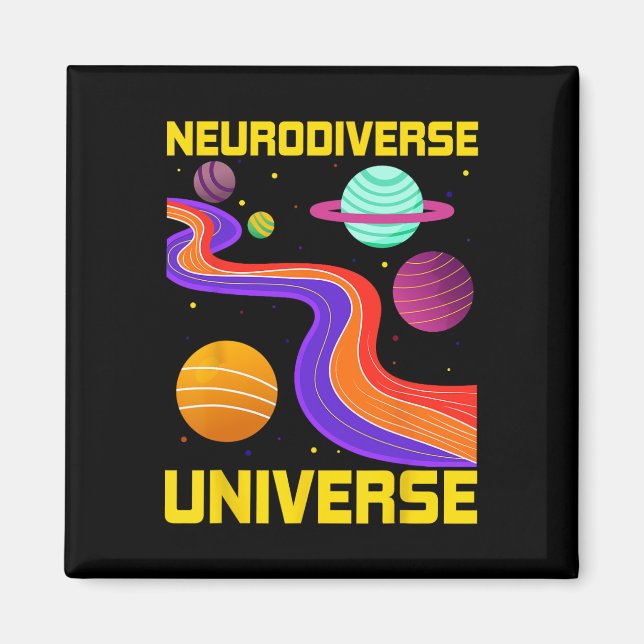 Imã Neurodiversificada Neurodiversidade Unificada Adhd (Frente)