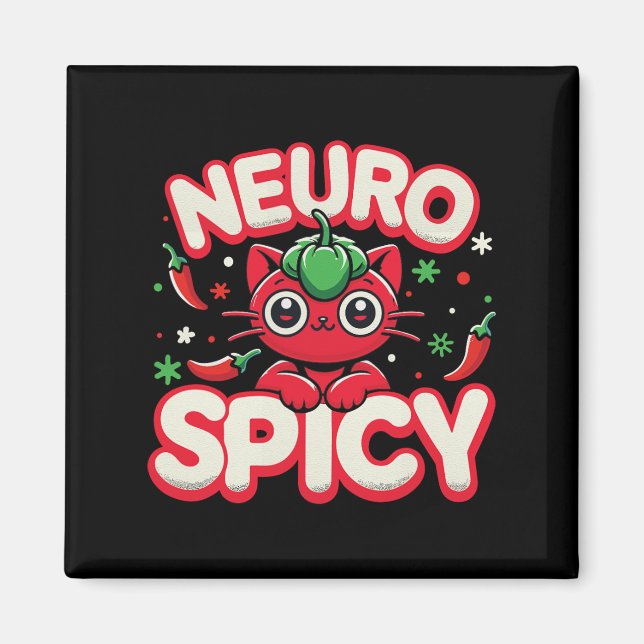 Imã Neurospicice - Neurodivergente Adhd Asd Autismo (Frente)