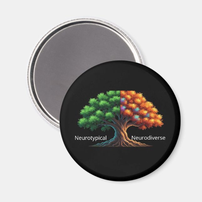 Imã Neurotípico vs. Neurodiverso (Front/Back)