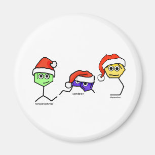 Imã Neurotransmissores em Santa Hats