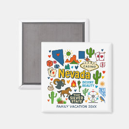 Imã Nevada Family Trip Keepsake Personalized