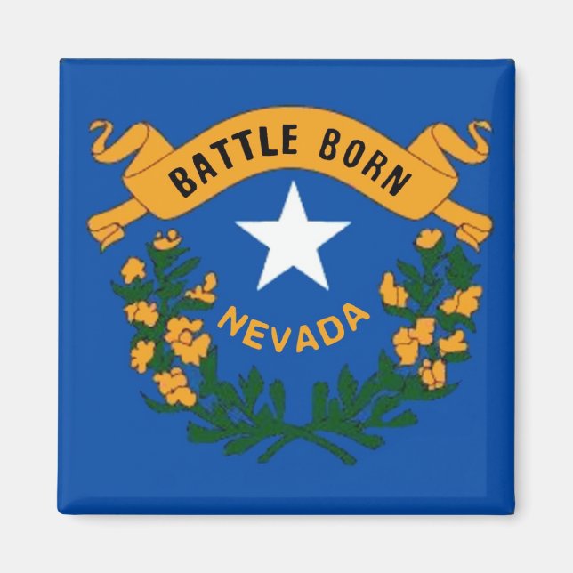 Imã Nevada Flag Magnet (Frente)