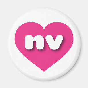 Imã Nevada Hot Pink Heart - Amor