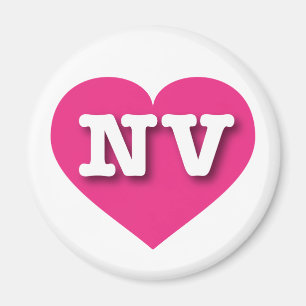 Imã Nevada Hot Pink Heart - Big Love