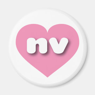Imã Nevada Pink Heart - Amor