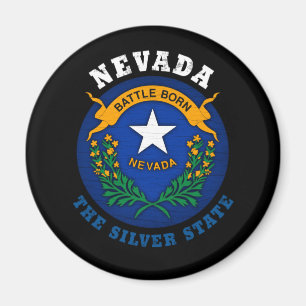 IMÃ NEVADA SILVER STATE FLAG