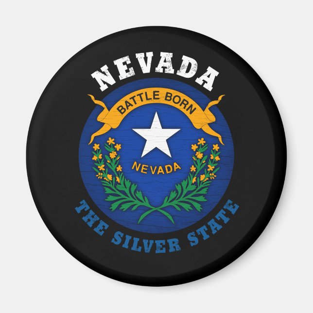 IMÃ NEVADA SILVER STATE FLAG (Frente)